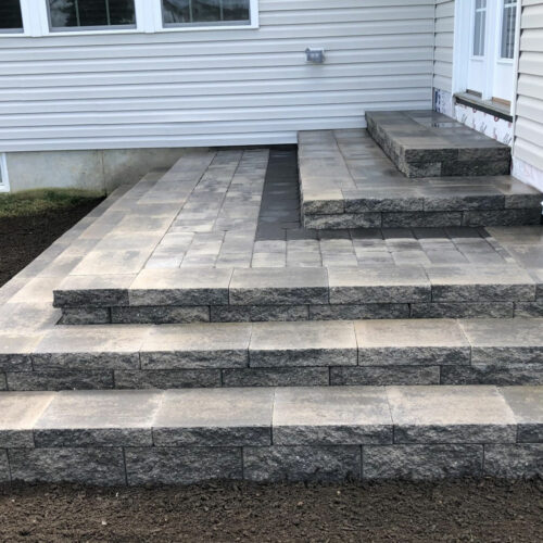Paver Patio Steps Installation In Moorestown, NJ