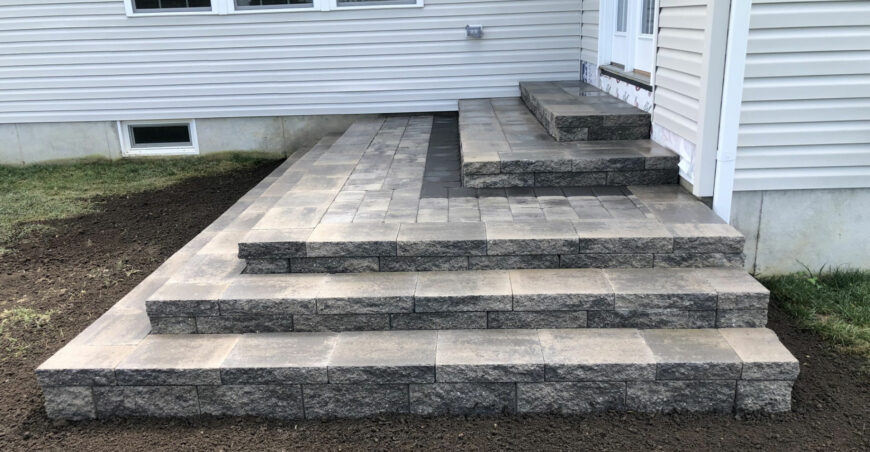 Paver Patio Steps Installation In Moorestown, NJ